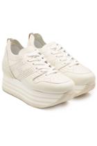 Hogan Hogan H283 Leather Platform Sneakers