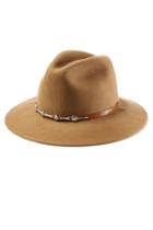 Ale By Alessandra Ale By Alessandra Wool Hat With Studded Leather Band - Brown