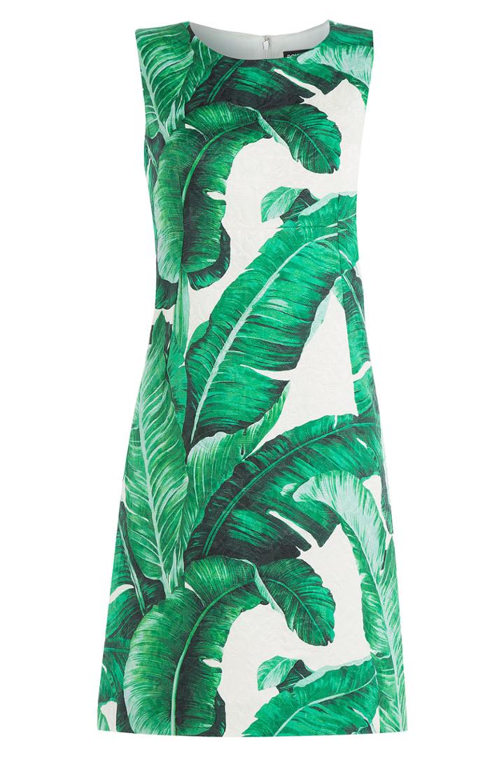 Dolce & Gabbana Dolce & Gabbana Silk Banano Print Dress