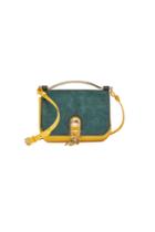 Carven Carven Big Sac Charms Suede Handbag With Leather