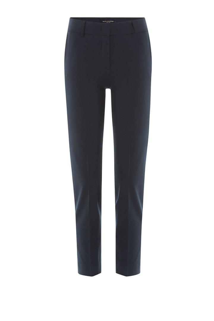 Piazza Sempione Piazza Sempione Stretch Cotton Cropped Pants - Blue