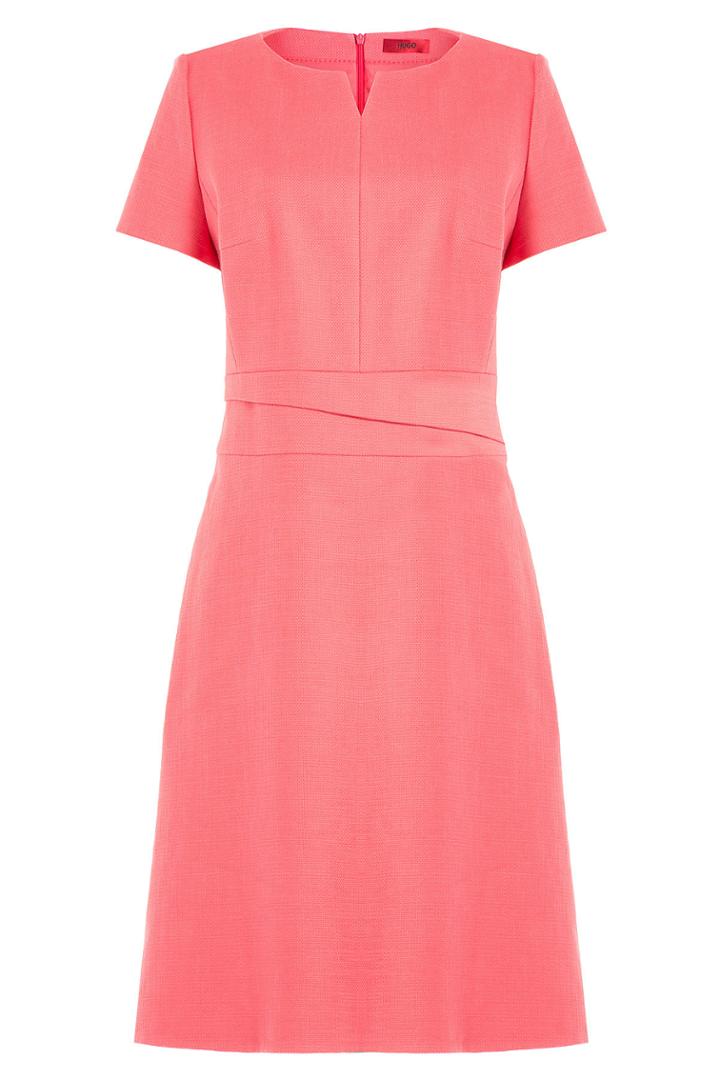 Hugo Hugo Cotton Sateen Sheath Dress - Rose