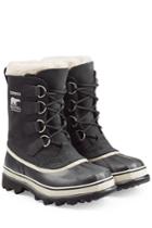 Sorel Sorel Caribou Suede And Rubber Short Boots - Black