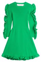 Victoria, Victoria Beckham Victoria, Victoria Beckham Dress With Ruffled Sleeves