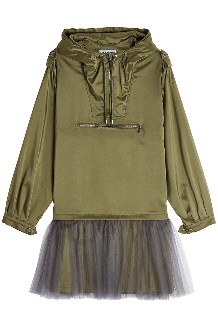 Moschino Moschino Anorak Dress With Tulle