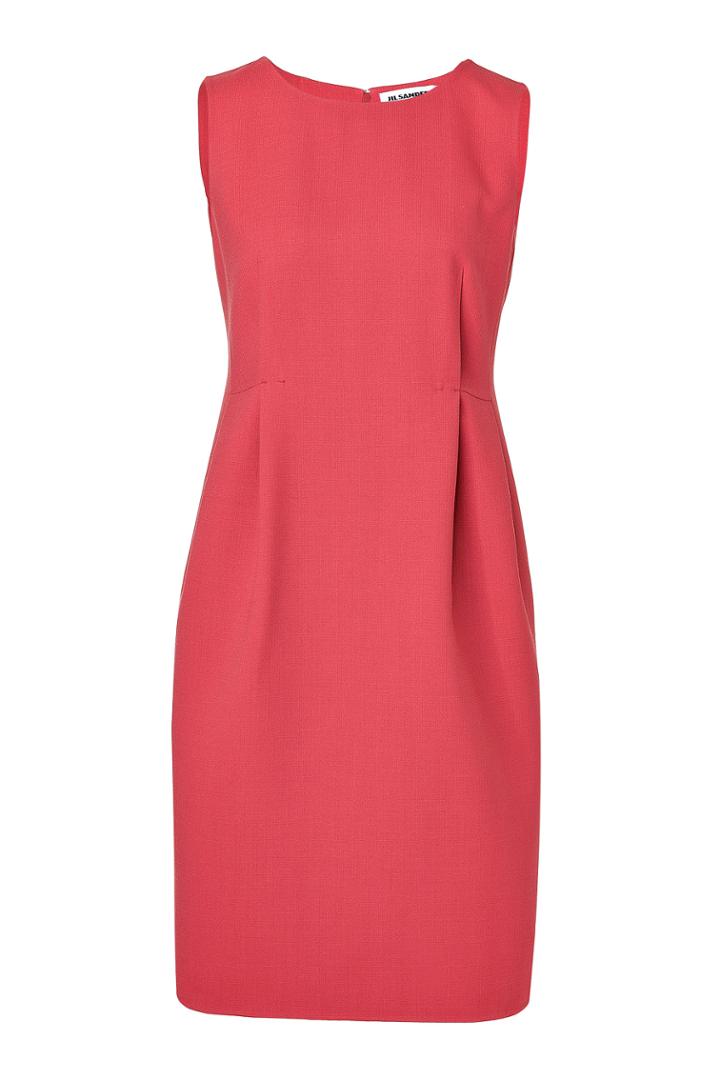 Jil Sander Jil Sander Wool-silk Darted Dress - Pink
