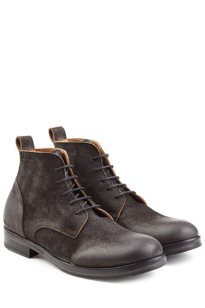 Fiorentini & Baker Fiorentini & Baker Distressed Suede Lace-up Boots - Black