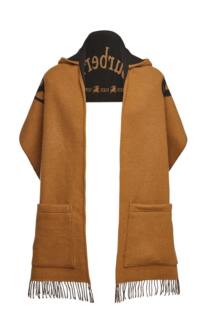 Burberry Burberry Wool Scarf With Hood