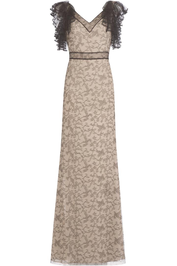 Alexander Mcqueen Alexander Mcqueen Floor-length Gown With Lace