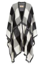 Burberry Shoes & Accessories Burberry Shoes & Accessories Printed Wool Blend Cape With Cashmere
