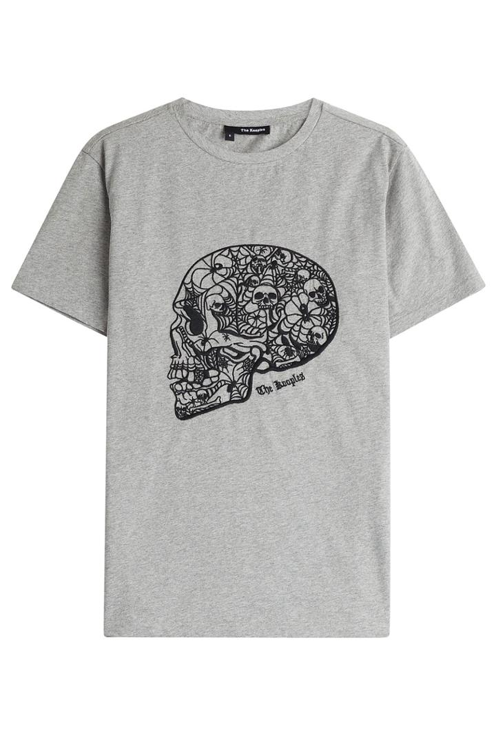 The Kooples The Kooples Printed Cotton Tee - Grey