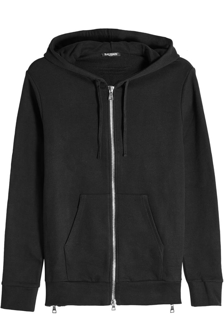 Balmain Balmain Zipped Cotton Hoody