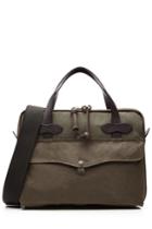 Filson Filson Padded Tablet Briefcase With Leather - Green