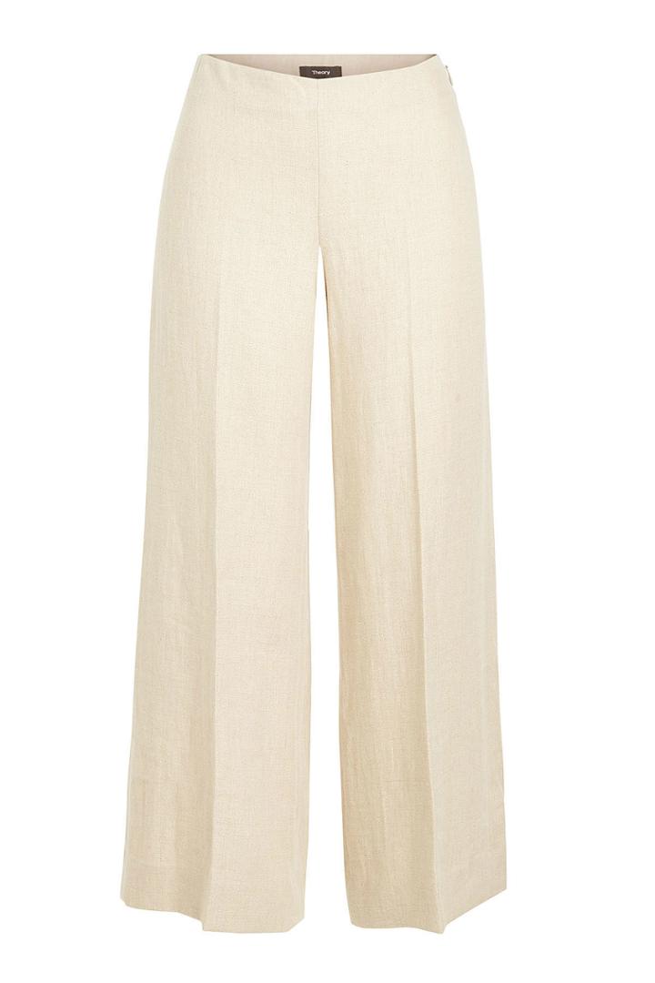 Theory Theory Terena Cropped Linen Pants