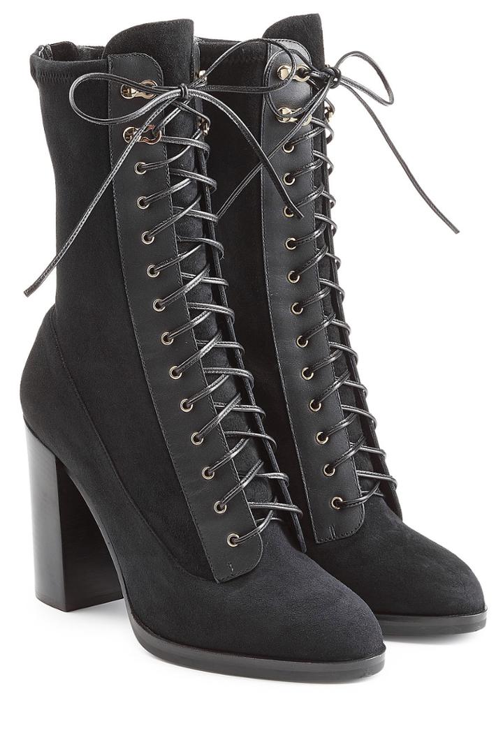 Sergio Rossi Sergio Rossi Lace Up Suede Boots