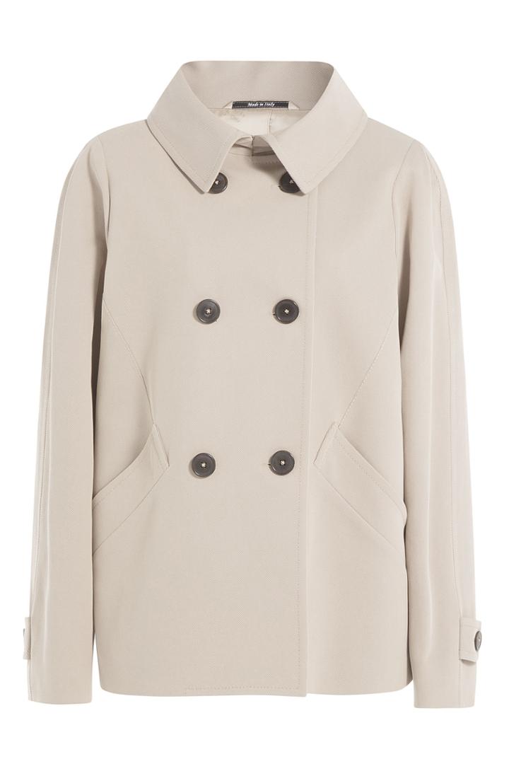 Maison Margiela Maison Margiela Cotton-silk Pea Coat - Beige