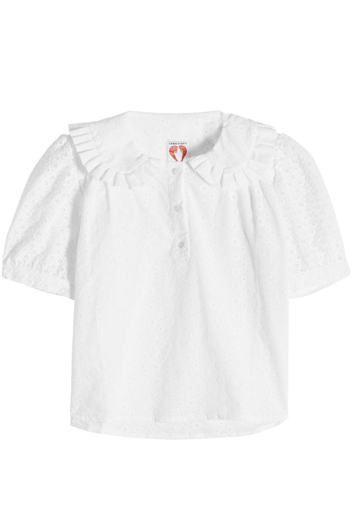 Shrimps Shrimps Harold Embroidered Cotton Blouse