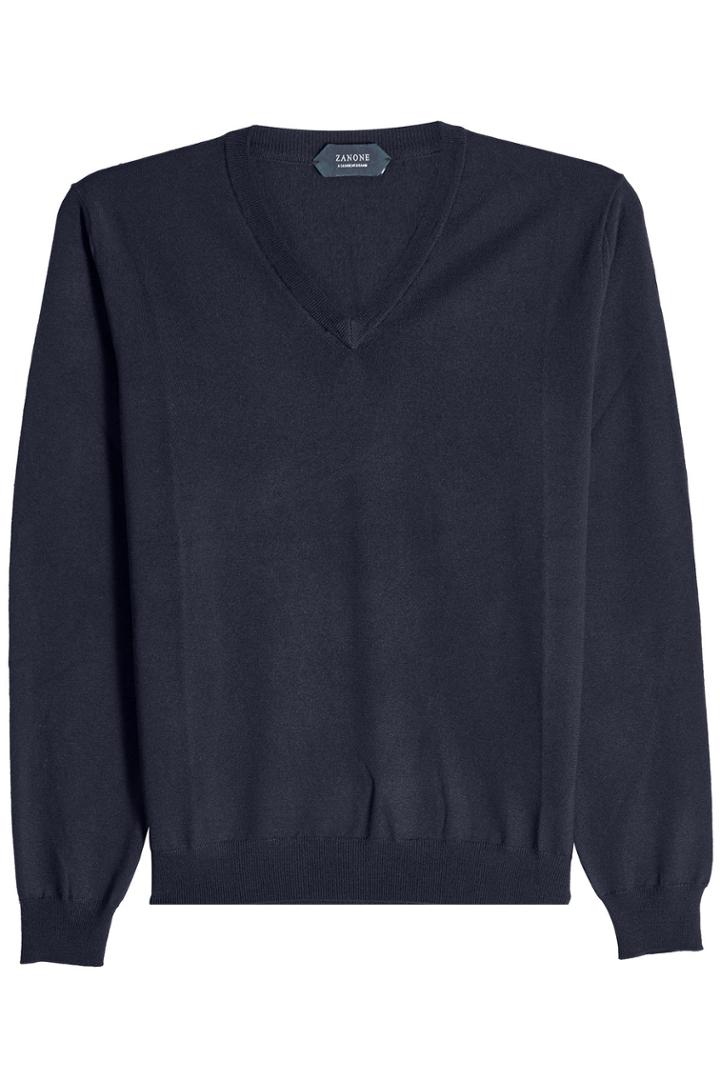Zanone Zanone Virgin Wool V-neck Pullover