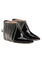 Christopher Kane Christopher Kane Patent Leather Boots With Swarovski Crystal Fringe