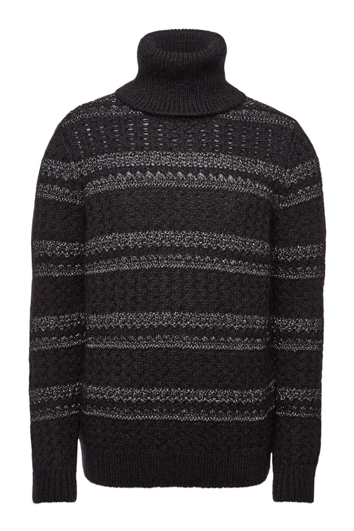 Saint Laurent Saint Laurent Turtleneck Pullover With Wool, Mohair And Alpaca