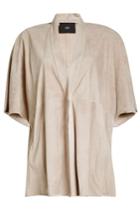 Steffen Schraut Steffen Schraut Short Sleeve Suede Jacket
