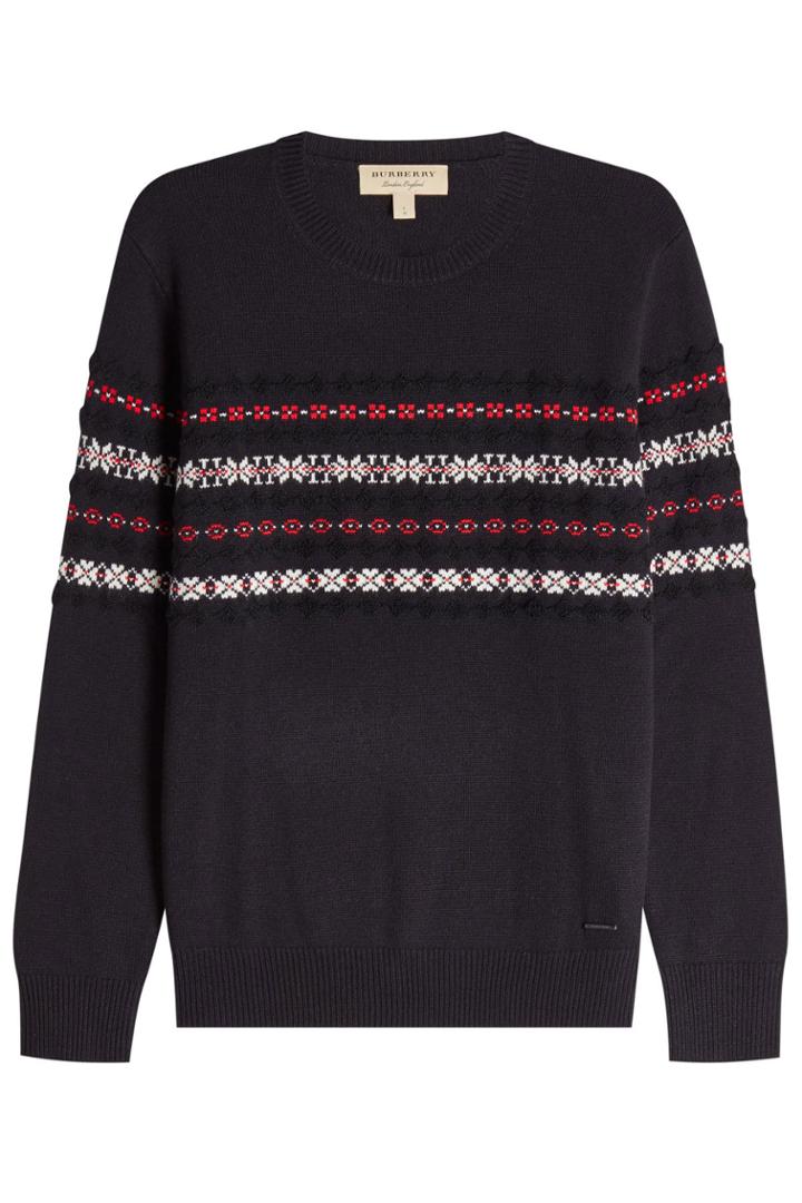Burberry London Burberry London Cashmere Pullover With Wool - Black