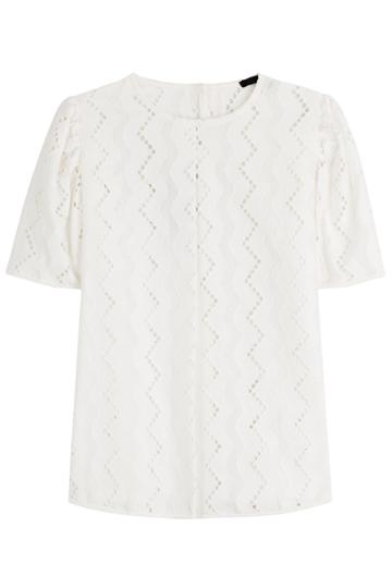 Sly010 Sly010 Wool Top With Eyelet Trim