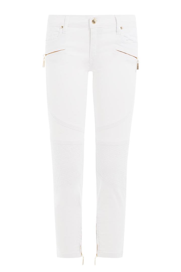 Just Cavalli Just Cavalli Skinny Biker Jeans - White