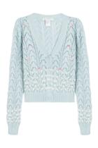 Philosophy Di Lorenzo Serafini Philosophy Di Lorenzo Serafini Embroidered Cotton Cardigan - Blue