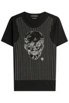 Alexander Mcqueen Alexander Mcqueen Embroidered Cotton T-shirt