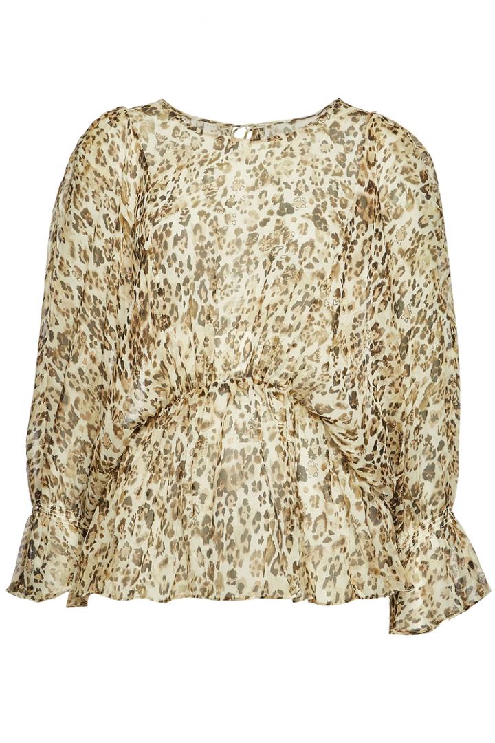 Iro Iro Saggi Animal Print Silk Top
