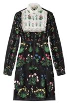 Valentino Valentino Printed Dress With Lace - Multicolored