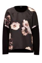 Giambattista Valli Giambattista Valli Silk Blend Top With Floral Print - Multicolored