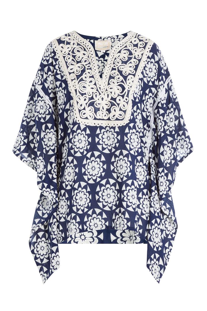 Gooshwa Gooshwa Embroidered Caftan - Multicolored