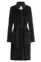 Max Mara Max Mara Belted Coat With Alpaca Wool And Virgin Wool - Black