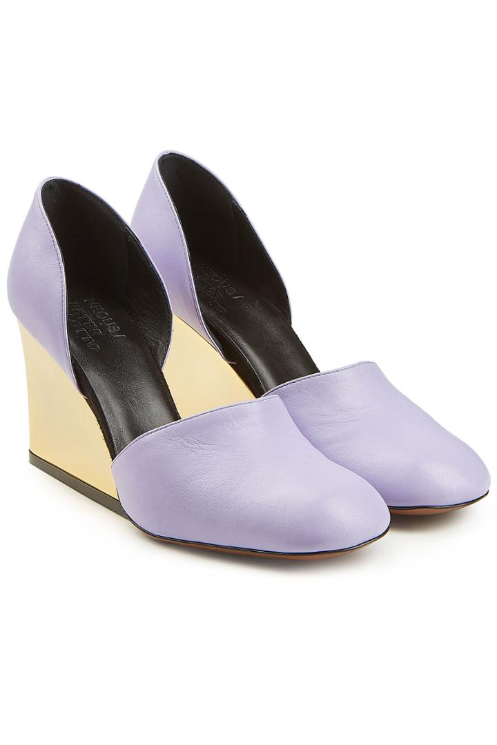 Peter Pilotto X Neous Peter Pilotto X Neous Stylebop.com Exclusive Leather Wedge Pumps