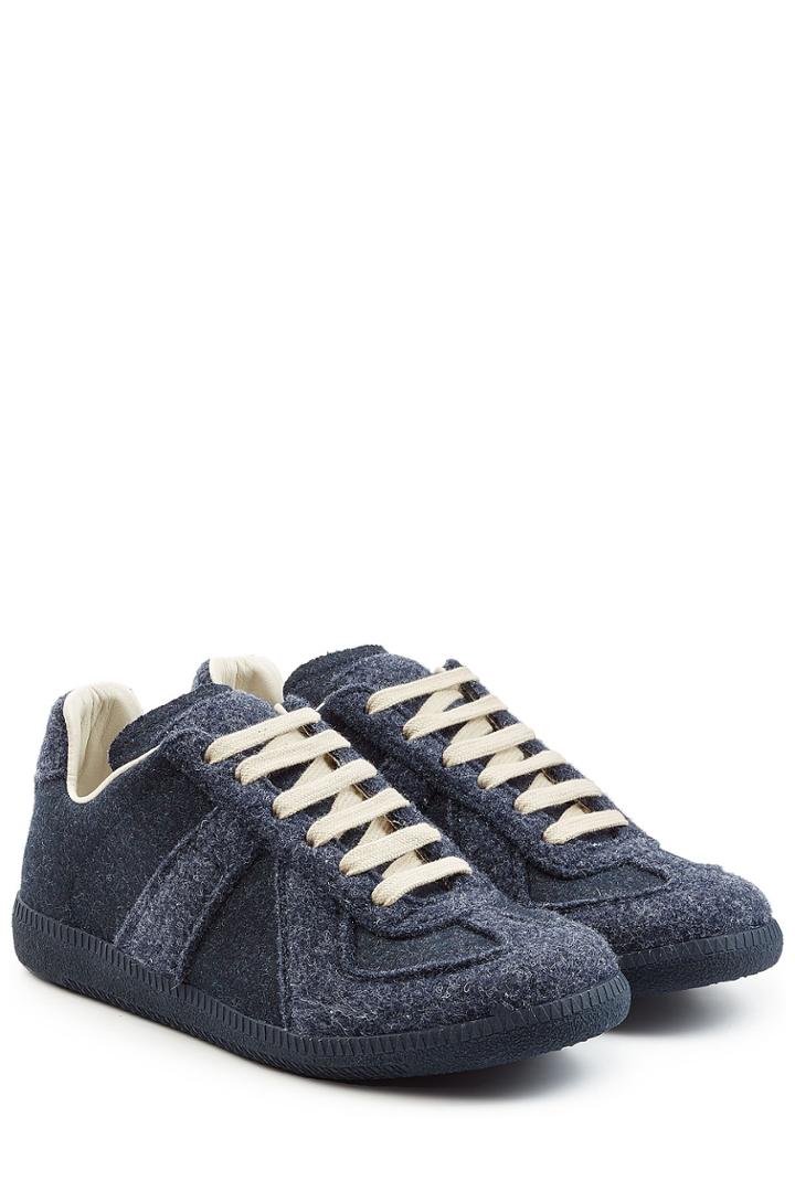 Maison Margiela Maison Margiela Felted Cotton Replica Sneakers - Blue