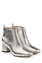 Marc Jacobs Marc Jacobs Metallic Leather Ankle Boots