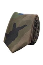 Valentino Valentino Camouflage Printed Silk Tie