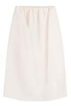 Fendi Fendi Wool Midi Skirt With Silk