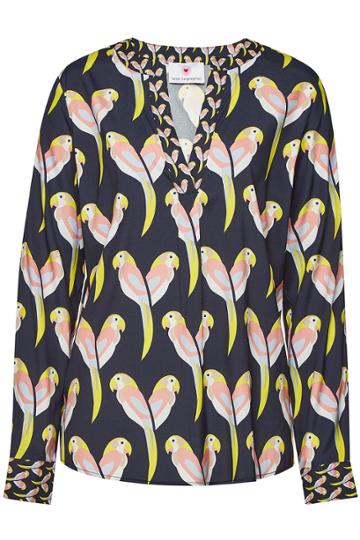 Herzensangelegenheit Herzensangelegenheit Printed Blouse With Silk