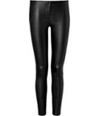 Tamara Mellon Cropped Leather Leggings