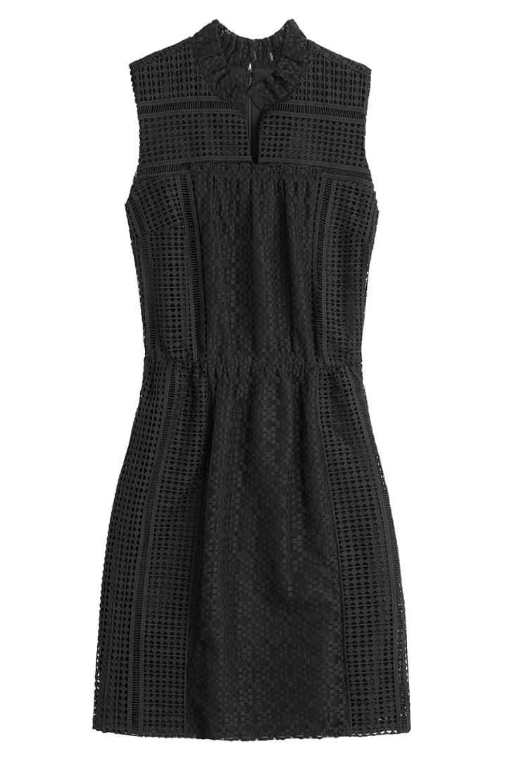 Anna Sui Anna Sui Dress With Broderie Anglaise - Black