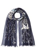 Diane Von Furstenberg Diane Von Furstenberg Printed Scarf - Blue