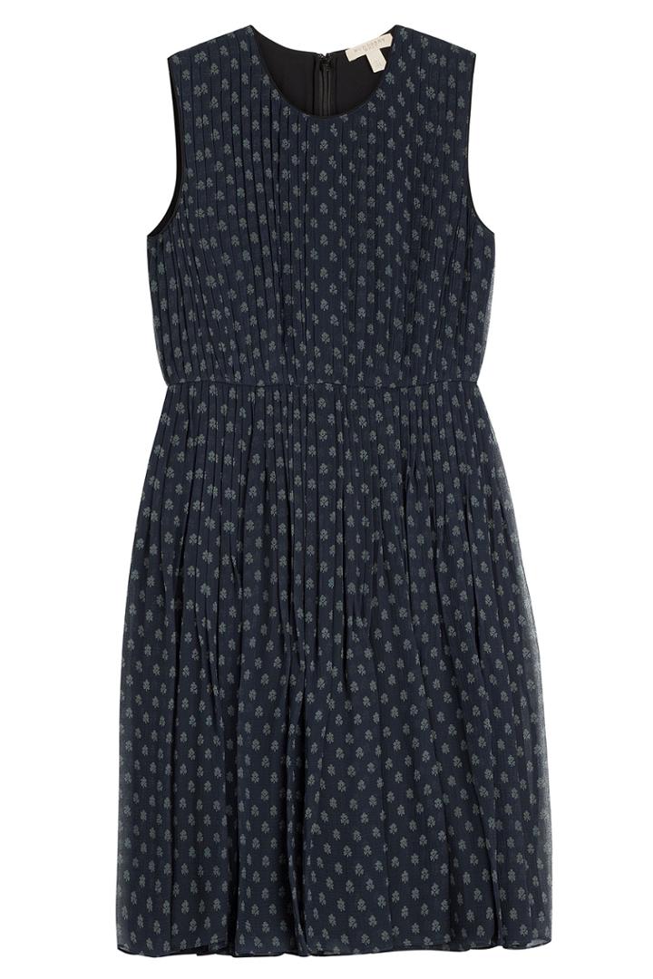 Burberry Brit Burberry Brit Printed Silk Dress - Blue