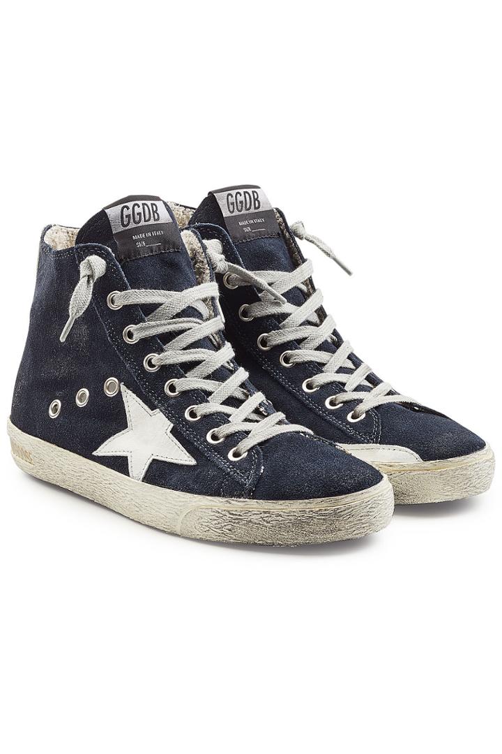 Golden Goose Deluxe Brand Golden Goose Deluxe Brand Francy High-top Suede Sneakers