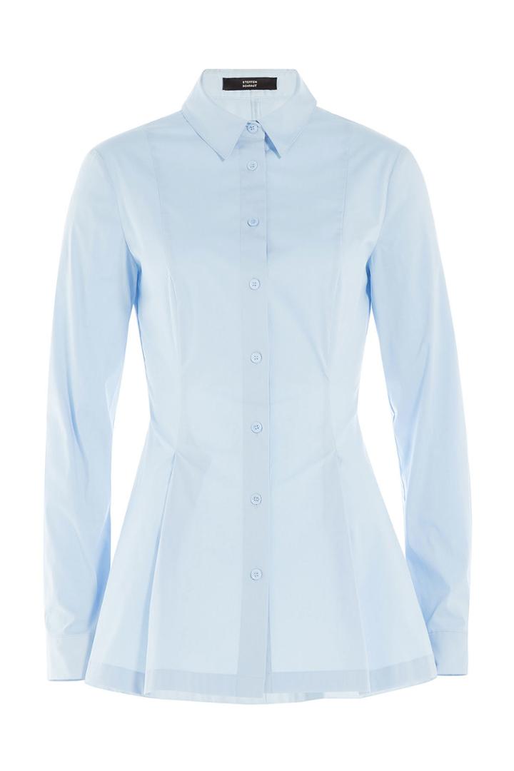 Steffen Schraut Steffen Schraut Stretch Cotton Peplum Button-down - None