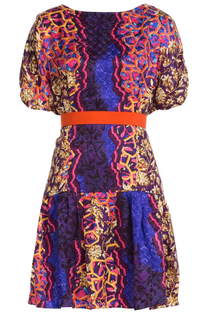 Peter Pilotto Peter Pilotto Roamer Printed Silk Dress - Multicolor