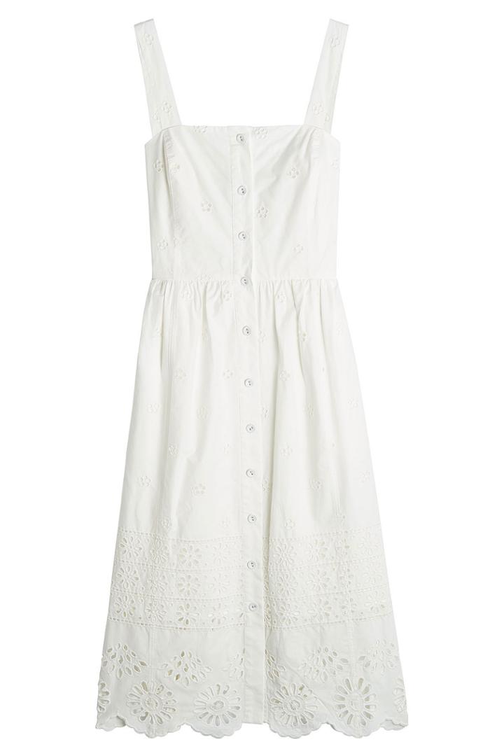Sea Sea Cotton Dress With Cut-out Detail