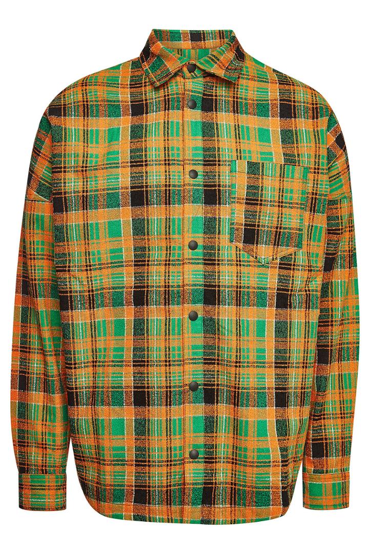 Palm Angels Palm Angels Checked Printed Shirt With Cotton